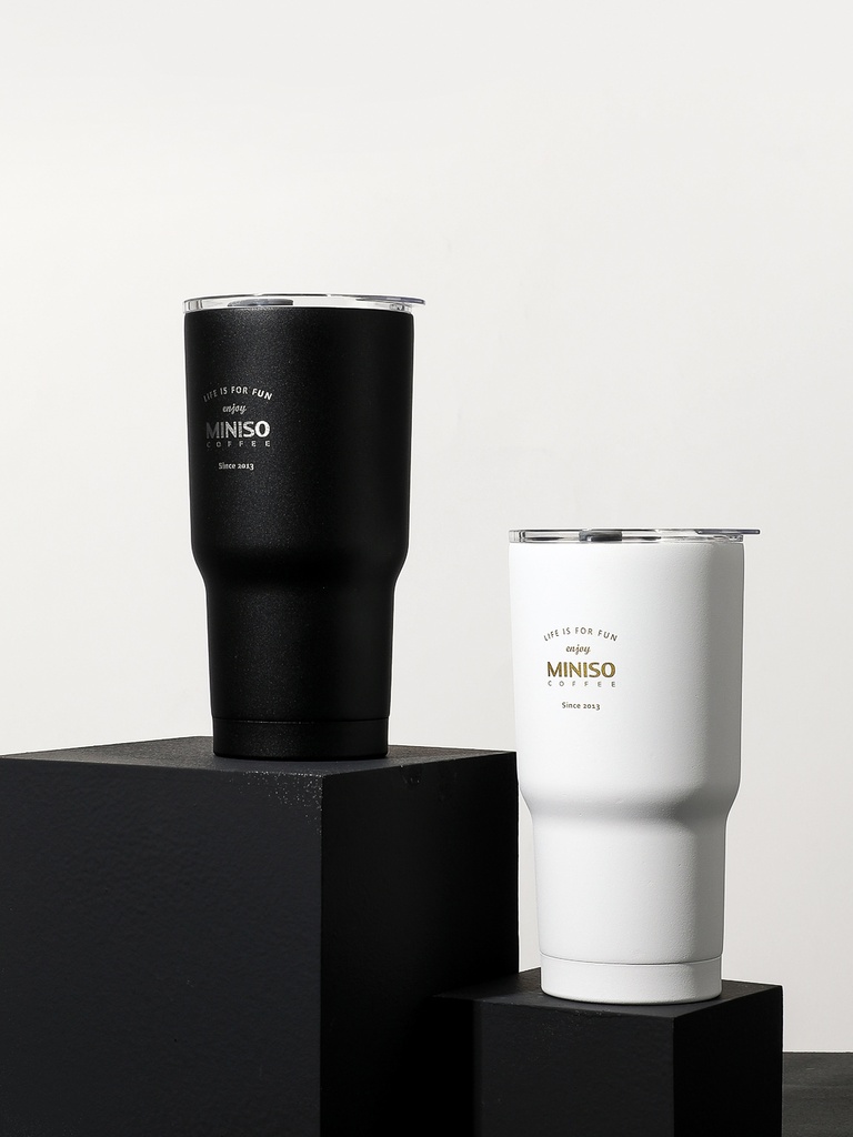 Classic Black White Series Steel Bottle 580ml Blac