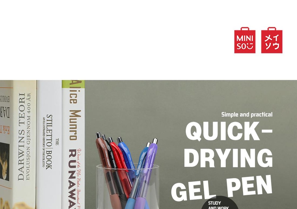 0 7mm Quick drying Gel Pen Black