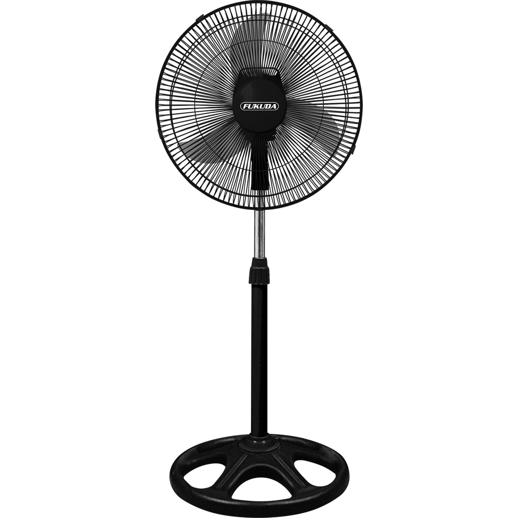 Fukuda 16” Plastic Stand Fan, Round Base