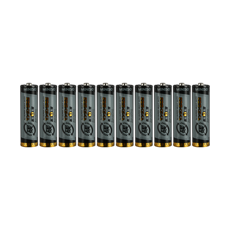 AA ALKALINE BATTERY 10 PCS SET BLACK