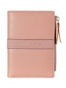 Polished Two fold Short Wallet Pink