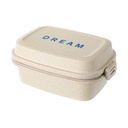 Wheat Straw Bento Box with Double Clips 980ml